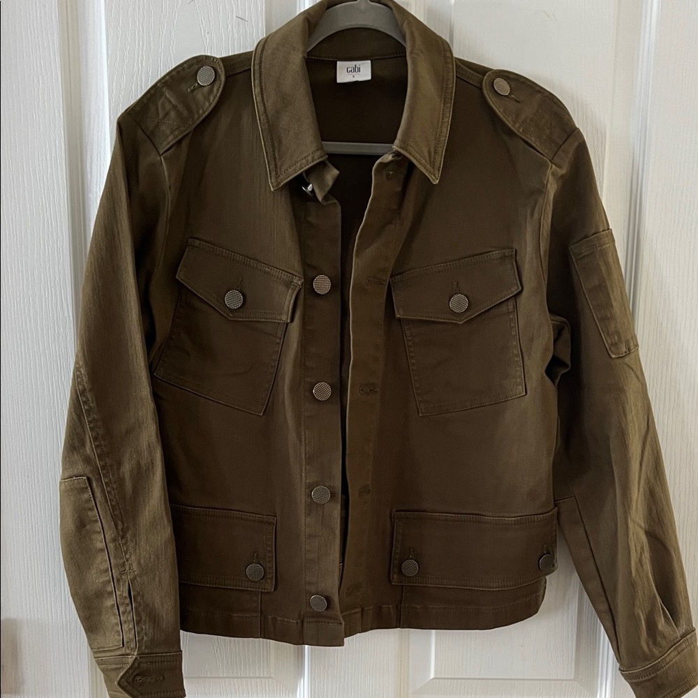 CAbi Tan Collared Jacket